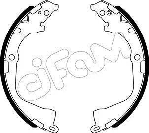 VW Комплект барабанних колодок AMAROK (2HA, 2HB, S1B, S6B, S7A, S7B, AGD) 2.0 BiTDI 10-12 CIFAM 153-529