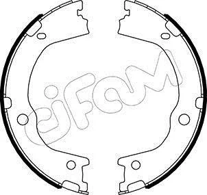 HYUNDAI Комплект барабанних колодок SANTA FE II (CM) 2.0 4x4 05-09, KIA SORENTO II (XM) 2.2 CRDi 09-15 CIFAM 153-498