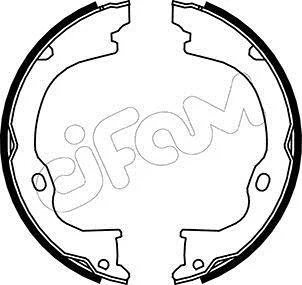 JEEP Комплект барабанних колодок CHEROKEE (KK) 2.8 CRD 4x4 08-, DODGE NITRO 3.7 V6 4WD 07-12 CIFAM 153-363