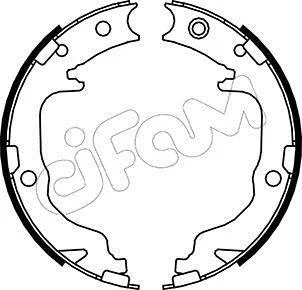 JEEP Комплект барабанних колодок COMPASS (MK49) 2.0 11-, CITROEN C4 AIRCROSS 1.6 12- CIFAM 153-362 (фото 1)