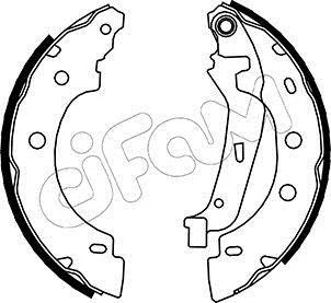 NISSAN Комплект барабанних колодок KUBISTAR Фургон (X76) 1.2 16V 06-, RENAULT KANGOO (KC0/1_) 1.6 16V bivalent 05- CIFAM 153-355