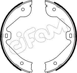 VW Комплект барабанних колодок TOUAREG (7LA, 7L6, 7L7) 2.5 R5 TDI 03-10, AUDI Q7 (4LB) 3.0 TFSI quattro 10-15 CIFAM 153-244