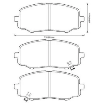 - Гальмівні колодки до дисків /BENDIX JURID 572609J
