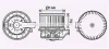 Вентилятор отопителя салона Ford Fiesta (08-) AVA FD8629 (фото 1)