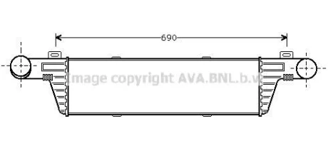 Интеркулер MB E-Class W210 (98-) AVA MSA4224