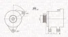 Генератор (12В, 90А, новий) BMW 3 (E36), 3 (E46), Z3 (E36) 1.6/1.9 12.97-07.06 MAGNETI MARELLI 063731569010 (фото 1)