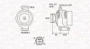 Генератор (12В, 130А, новий) HONDA ACCORD VII, ACCORD VIII, CIVIC VIII, CR-V II, CR-V III, FR-V 2.2D 01.04- MAGNETI MARELLI 063731980010 (фото 1)