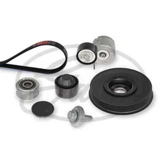 Комплект поликлинових ременів (з роликами) CITROEN C5 II, C5 II/KOMBI, PEUGEOT 407 1.6D 05.04-12.10 GATES K376PK1708