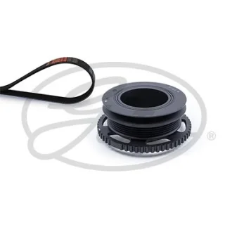 Комплект поліклинового ременя (із натягувачем) CHEVROLET LANOS, DAEWOO LANOS, NEXIA, FSO LANOS 1.3/1.4/1.5 02.95- GATES K195PK970