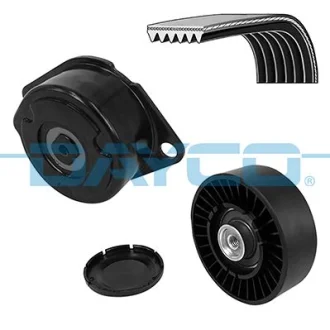 Комплект поликлинових ременів (з роликами) SEAT INCA, VW CADDY II, CADDY II/MINIVAN, GOLF III, GOLF IV, PASSAT B3/B4, POLO, POLO III CLASSIC, POLO/KOMBI, SHARAN 1.7D/1.9D 07.90-03.10 DAYCO KPV442