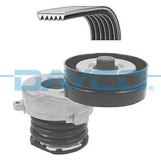 Комплект поликлинових ременів (з роликами) OPEL ASTRA H, ASTRA H CLASSIC, ASTRA H GTC, ASTRA H/KOMBI, CORSA D, MERIVA A, ZAFIRA B, ZAFIRA B/MINIVAN 1.7D 09.03- DAYCO KPV713