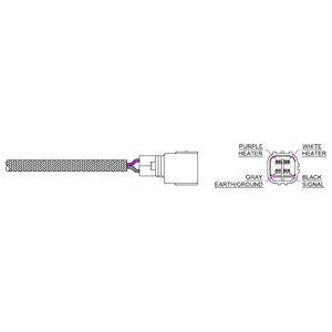 Лямбда-зонд (кількість дротів 4, 601мм) DAIHATSU COPEN, CUORE V, MATERIA, SIRION, TERIOS, YRV, LEXUS ES, GS, GX, IS C, IS I, IS II, IS III, IS SPORTCROSS, LX, RX, SUBARU JUSTY IV 0.7-5.7 12.89- DELPHI ES2005912B1