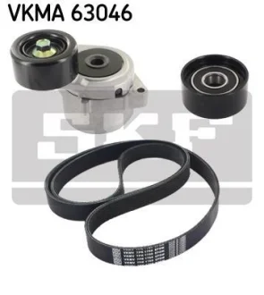 Комплект поликлинових ременів (з роликами) HONDA ACCORD VII, ACCORD VIII, CR-V III, FR-V 2.2D 01.04- SKF VKMA63046