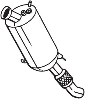 Сажовий фільтр BMW 1 (E81), 1 (E82), 1 (E87), 1 (E88) 2.0D 03.07-12.13 BOSAL 097329