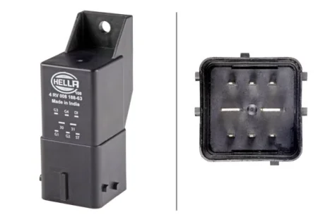 Контролер/реле свічок накалу VOLVO C30, C70 II, S40 II, V50, V70 III, FORD C-MAX II, FIESTA V, FOCUS C-MAX, FOCUS II, FUSION 1.4D-2.0D 11.01-06.19 HELLA 4RV008188631