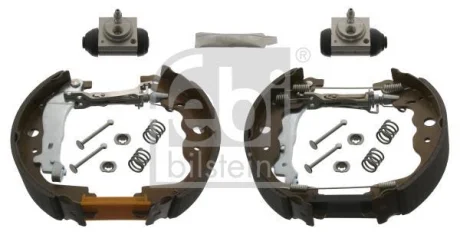 Комплект барабанного гальма (колодки, циліндр, пружинки) MERCEDES CITAN MIXTO (DOUBLE CABIN), CITAN (MPV), CITAN/MINIVAN (W415), DACIA DOKKER, DOKKER/MINIVAN, DUSTER, LODGY 1.2-Electric 02.07- FEBI 43615