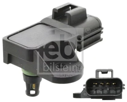 Датчик тиску у впускному колекторі (4 pin) FORD FIESTA V, FOCUS C-MAX, FOCUS I, FOCUS II, GALAXY II, GALAXY MK II, KUGA II, MONDEO III, MONDEO IV, MONDEO V, S-MAX, TRANSIT 1.5D-2.5D 10.00- FEBI 105735