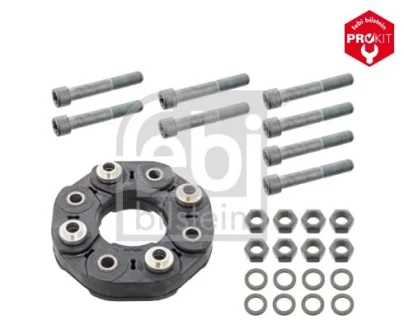 Еластична муфта карданного валу задн/передн (зовнішній діаметр 160мм, АКПП, болти) MERCEDES C T-MODEL (S205), C (W205), S (W222, V222, X222) 2.2DH-6.0 05.13-07.20 FEBI 104550