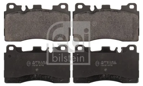 Комплект гальмівних колодок задн, MERCEDES CLS (C218), CLS SHOOTING BRAKE (X218), E T-MODEL (S212), E (W212), SLS AMG (C197), SLS AMG (R197) 5.5/6.2/6.3 08.09- FEBI 116139