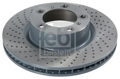 Диск гальмівний передн Лів PORSCHE 718 BOXSTER, 718 CAYMAN, 911, 911 TARGA, BOXSTER, CAYMAN 2.0-3.6 06.08- FEBI 108215