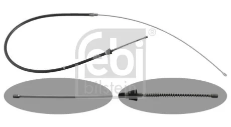 Фото запчасти Трос стояночного гальма задн Лів/Прав (820/1528мм/1528мм) SEAT MII, SKODA CITIGO 1.0 10.11-08.19 FEBI 48301 Трос стояночного гальма задн Лів/Прав (820/1528мм/1528мм) SEAT MII, SKODA CITIGO 1.0 10.11-08.19 FEBI 48301