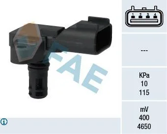 Датчик тиску у впускному колекторі (4 pin) FORD B-MAX, FIESTA VI 1.25/1.4/1.4LPG 06.08- FAE 15113