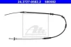 Трос стояночного гальма задн Лів (1641мм/1422мм) ALFA ROMEO MITO 0.9-1.6D 08.08-10.18 ATE 24372705822 (фото 2)