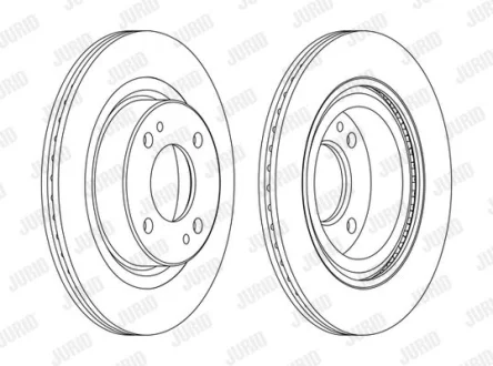 Диск гальмівний передн Лів/Прав MITSUBISHI MIRAGE / SPACE STAR VI, MIRAGE VI 1.0/1.2/1.2LPG 01.12- JURID 563121JC
