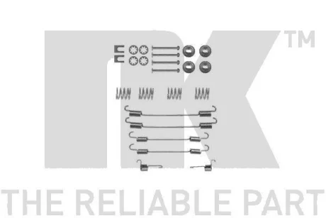 Монтажний набір гальмівних колодок NK 7919747