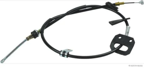 Трос стояночного гальма задн Прав (1395мм, гальма: барабан/диск) SUZUKI VITARA, X-90 1.6/1.9D/2.0D 07.88-12.05 JAKOPARTS J3938000