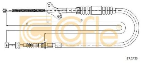 Тросовий привод, стоянкове гальмо COFLE 17.2723