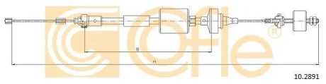 Тросовий привод, привод зчеплення COFLE 10.2891