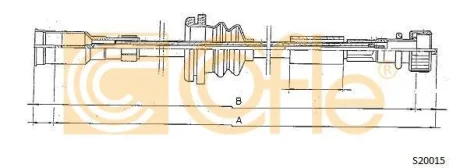 Трос привода спідометра COFLE S20015