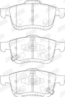 Колодки гальмівні дискові JURID 573806J