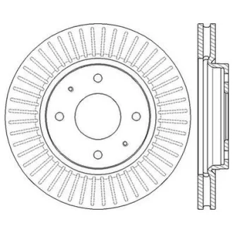 Фото запчастини 1 - диск гальмівний JURID 562573JC Диск гальмівний JURID 562573JC (фото 1)