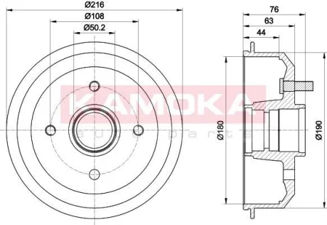 Гальмівний барабан KAMOKA 104063