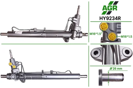 Рульова рейка з ГПК, відновлена, HYUNDAI SONATA 2010-,HYUNDAI AZERA 2011-,KIA CADENZA,KIA OPTIMA AGR AUTOAGREGAT HY9234R