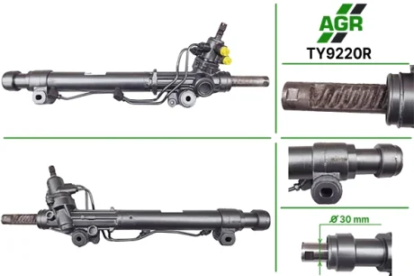 Рульова рейка з ГПК, відновлена, TOYOTA LANDCRUIS PRADO(KDJ12)02-10;LEXUS GX470(UZJ120)02-09 AGR AUTOAGREGAT TY9220R